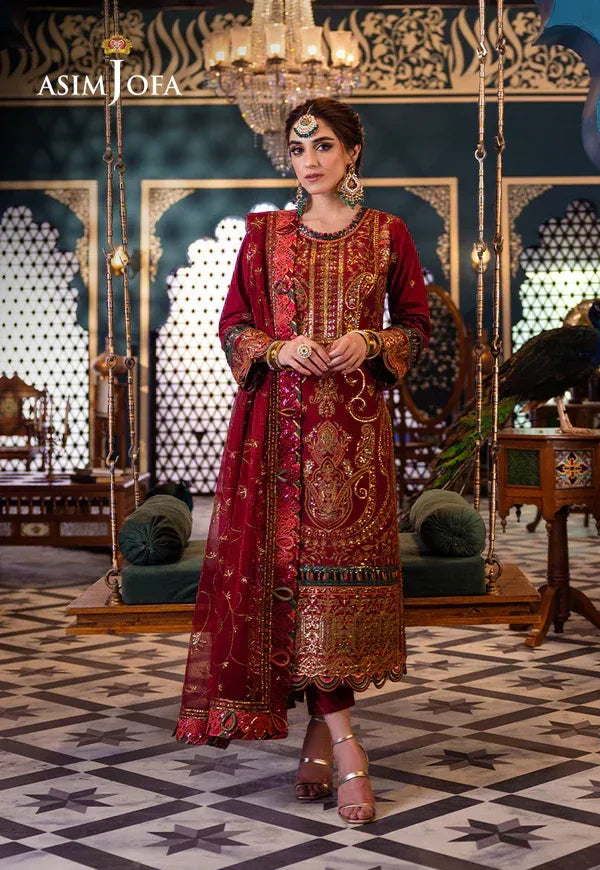 Asim Jofa | Fasana e Ishq Eid Luxury Lawn | AJFI-21 - Rang-e-Khaas