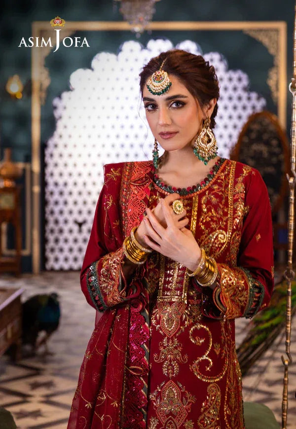 Asim Jofa | Fasana e Ishq Eid Luxury Lawn | AJFI-21 - Rang-e-Khaas