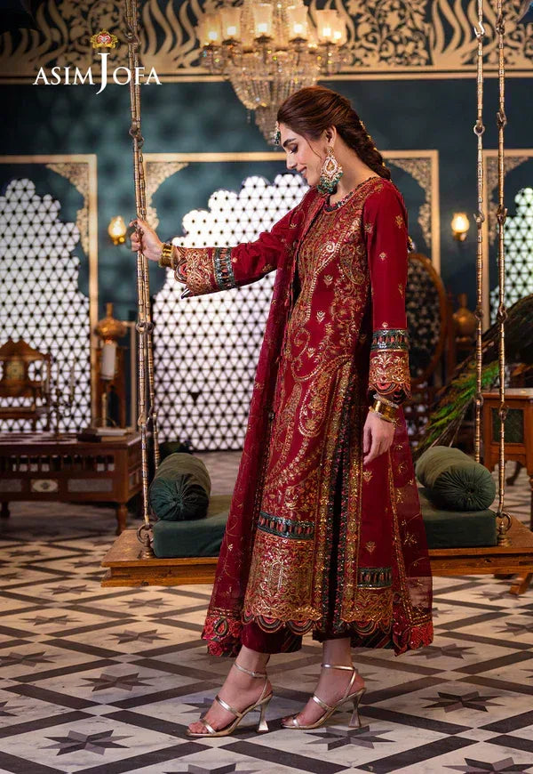 Asim Jofa | Fasana e Ishq Eid Luxury Lawn | AJFI-21 - Rang-e-Khaas
