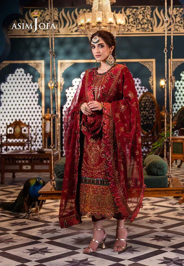 Asim Jofa | Fasana e Ishq Eid Luxury Lawn | AJFI-21 - Rang-e-Khaas