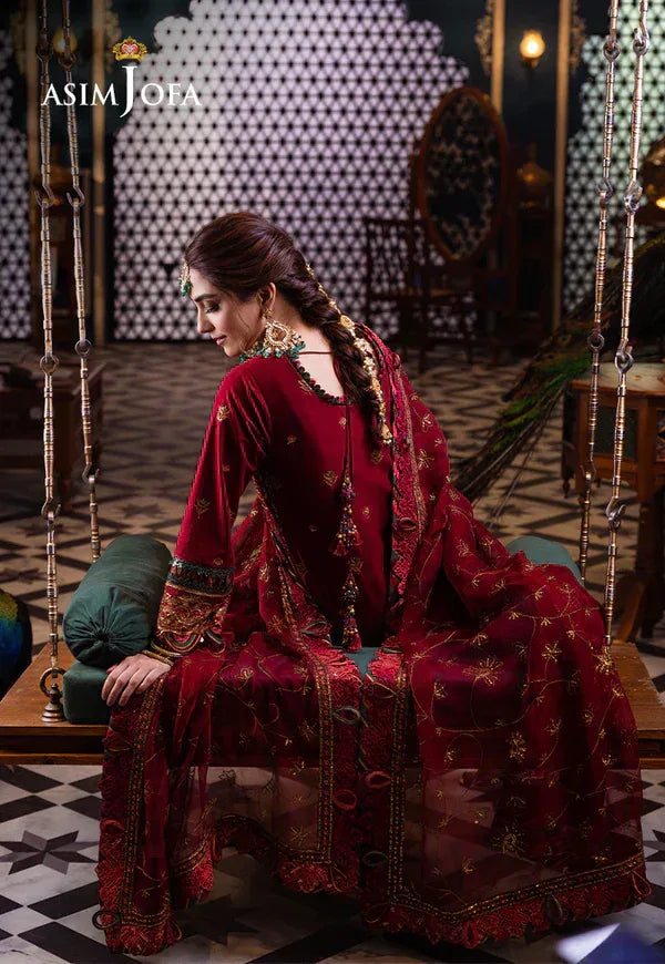 Asim Jofa | Fasana e Ishq Eid Luxury Lawn | AJFI-21 - Rang-e-Khaas