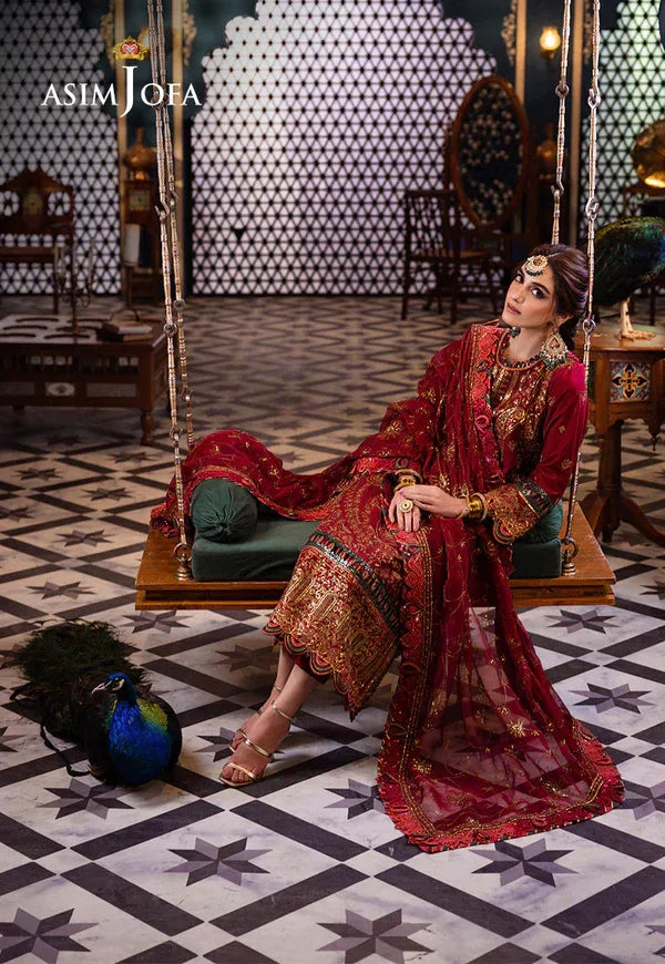 Asim Jofa | Fasana e Ishq Eid Luxury Lawn | AJFI-21 - Rang-e-Khaas