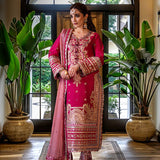 Asim Jofa | Luxury CAMBRIC 3 PCS '24 | AJFILE-18