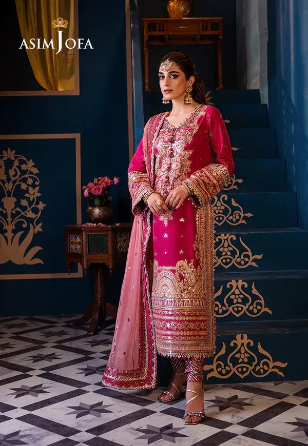 Asim Jofa | Fasana e Ishq Eid Luxury Lawn | AJFI-18 - Rang-e-Khaas