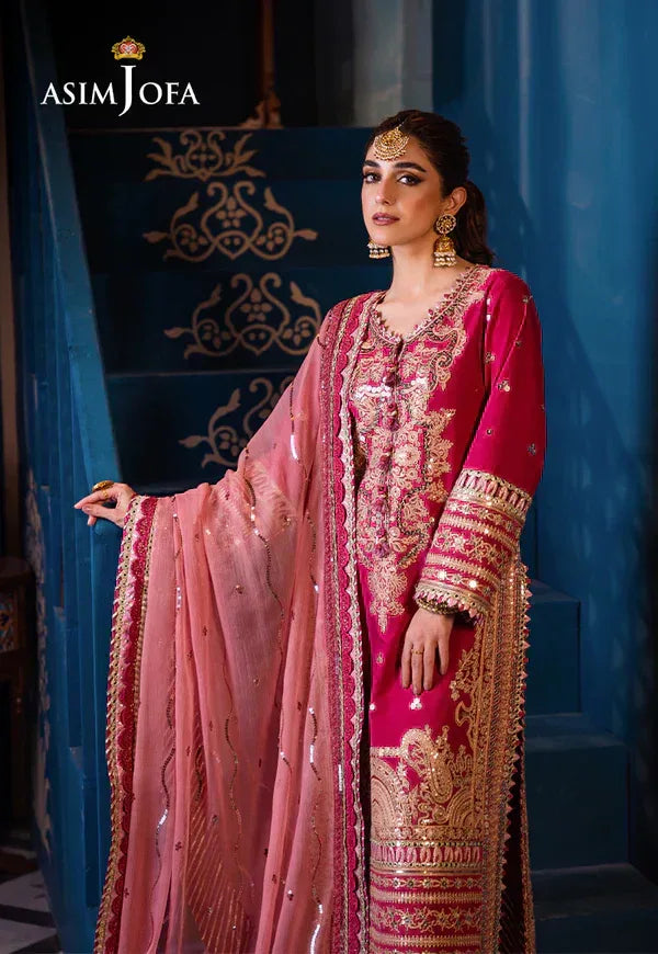 Asim Jofa | Fasana e Ishq Eid Luxury Lawn | AJFI-18 - Rang-e-Khaas