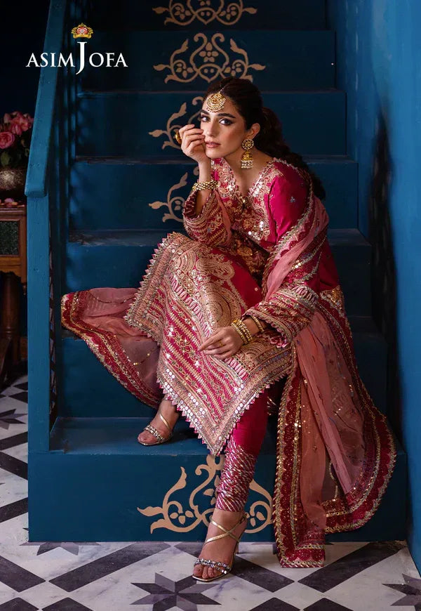 Asim Jofa | Fasana e Ishq Eid Luxury Lawn | AJFI-18 - Rang-e-Khaas