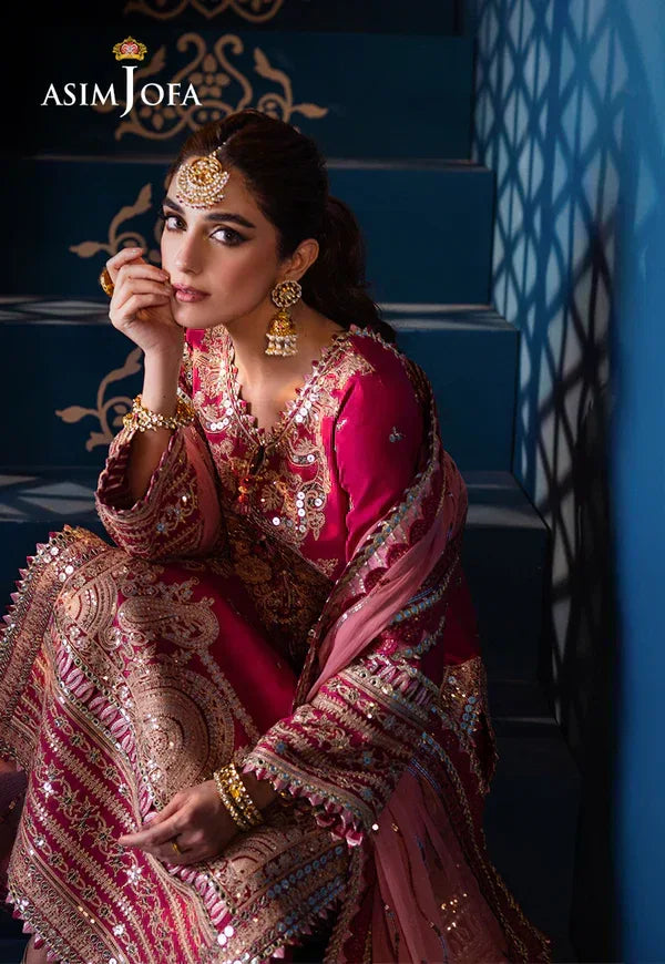 Asim Jofa | Fasana e Ishq Eid Luxury Lawn | AJFI-18 - Rang-e-Khaas