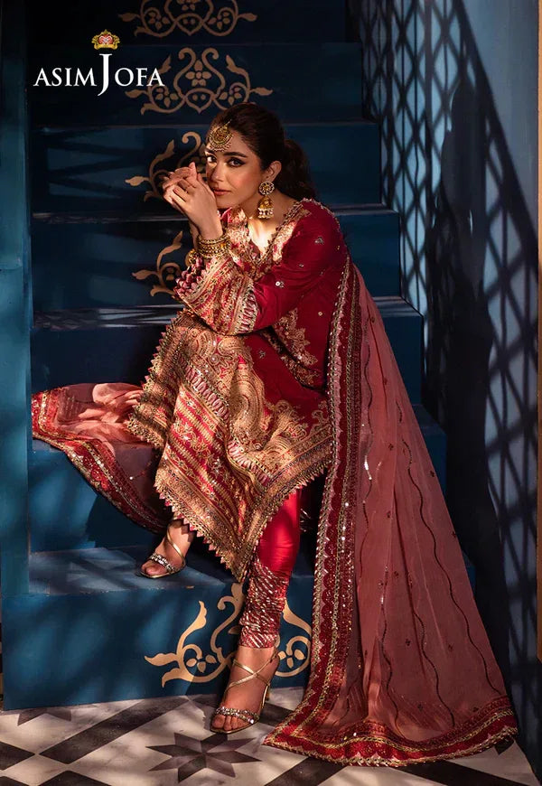 Asim Jofa | Fasana e Ishq Eid Luxury Lawn | AJFI-18 - Rang-e-Khaas