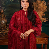 Zainab Chottani | Embroidered Velvet | SURKH D-05