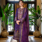 Asim Jofa | Luxury CAMBRIC 3 PCS '24 | AJFILE-16