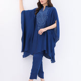 Zainab Chottani | Casual Pret | NAVY CASCADE