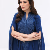 Zainab Chottani | Casual Pret | NAVY CASCADE