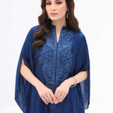 Zainab Chottani | Casual Pret | NAVY CASCADE