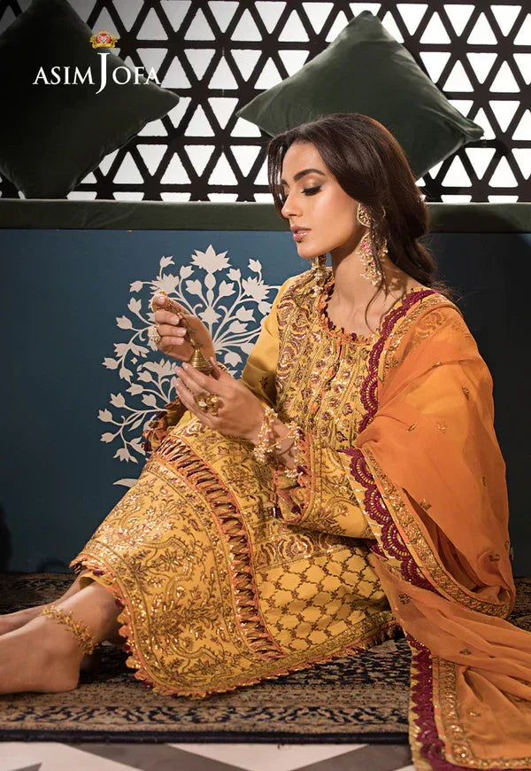 Asim Jofa | Fasana e Ishq Eid Luxury Lawn | AJFI-19 - Rang-e-Khaas