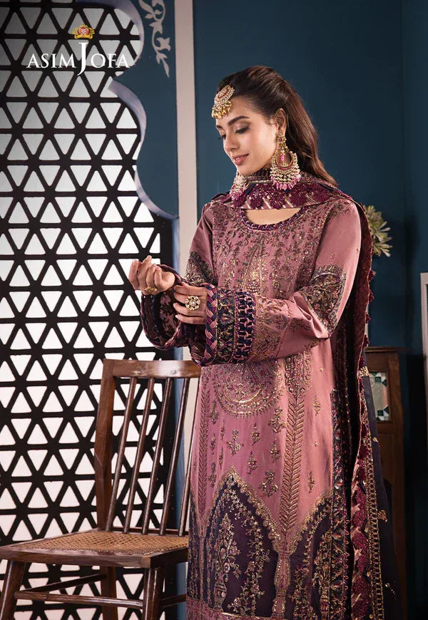 Asim Jofa | Fasana e Ishq Eid Luxury Lawn | AJFI-22 - Rang-e-Khaas