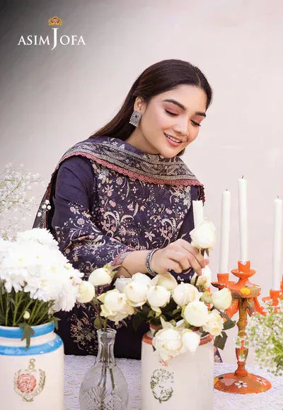 Asim Jofa | Prints Essentials | AJUB-08 - Rang-e-Khaas