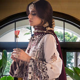 Asim Jofa | Luxury CAMBRIC 3 PCS '24 | AJFILE-13