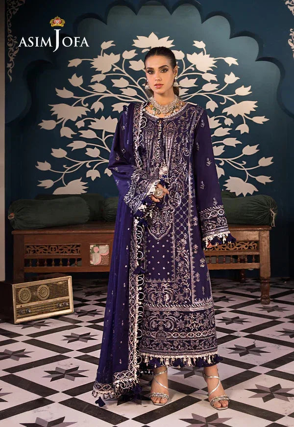 Asim Jofa | Fasana e Ishq Eid Luxury Lawn | AJFI-25 - Rang-e-Khaas