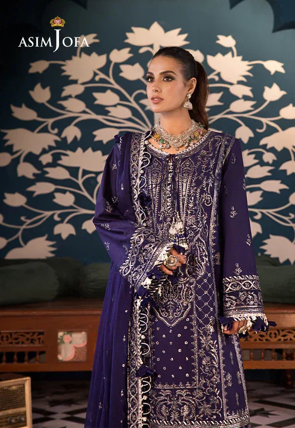 Asim Jofa | Fasana e Ishq Eid Luxury Lawn | AJFI-25 - Rang-e-Khaas