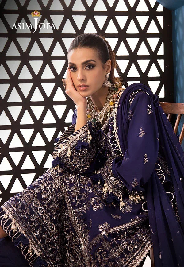 Asim Jofa | Fasana e Ishq Eid Luxury Lawn | AJFI-25 - Rang-e-Khaas