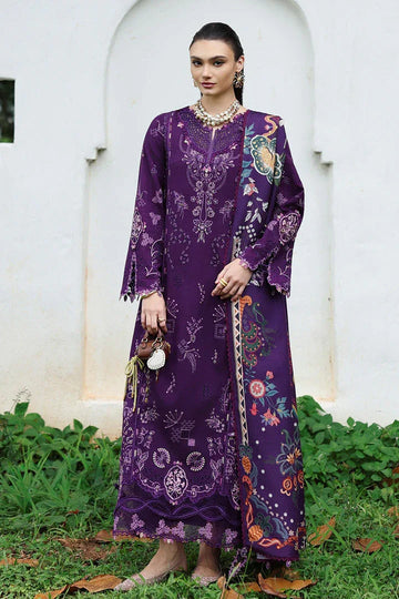 Qalamkar | Q Linen 25 | KL-15 IRIS - Rang-e-Khaas