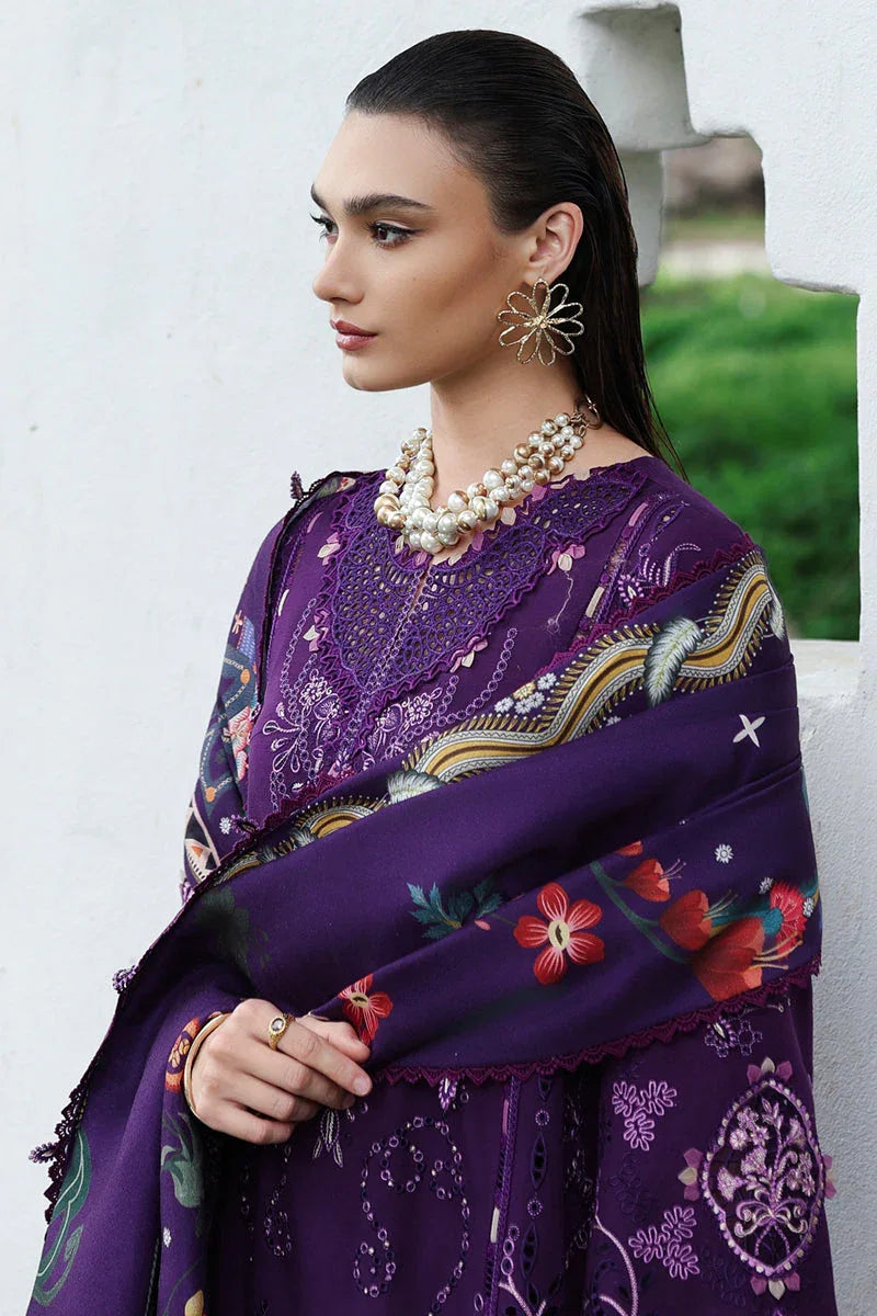 Qalamkar | Q Linen 25 | KL-15 IRIS - Rang-e-Khaas