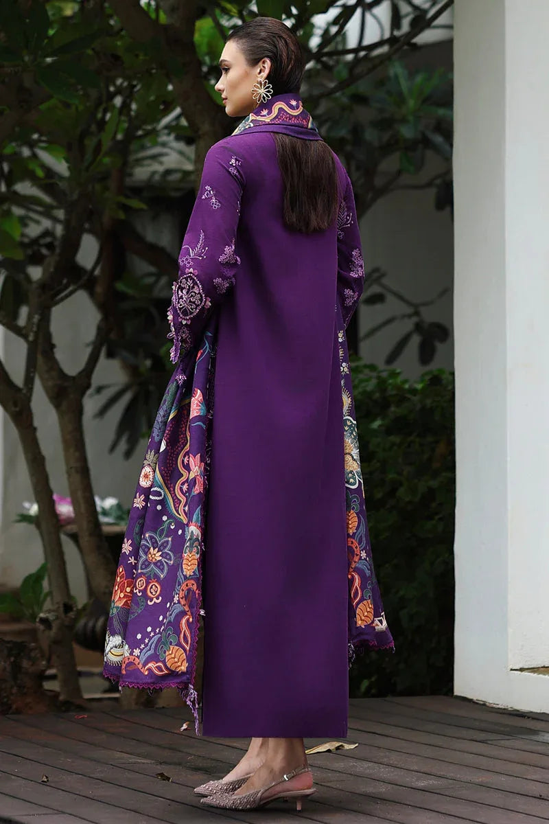 Qalamkar | Q Linen 25 | KL-15 IRIS - Rang-e-Khaas