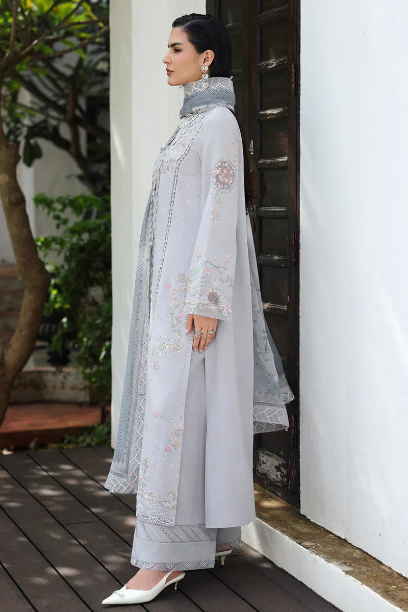 Qalamkar | Q Linen 25 | KL-02 HAZE - Rang-e-Khaas