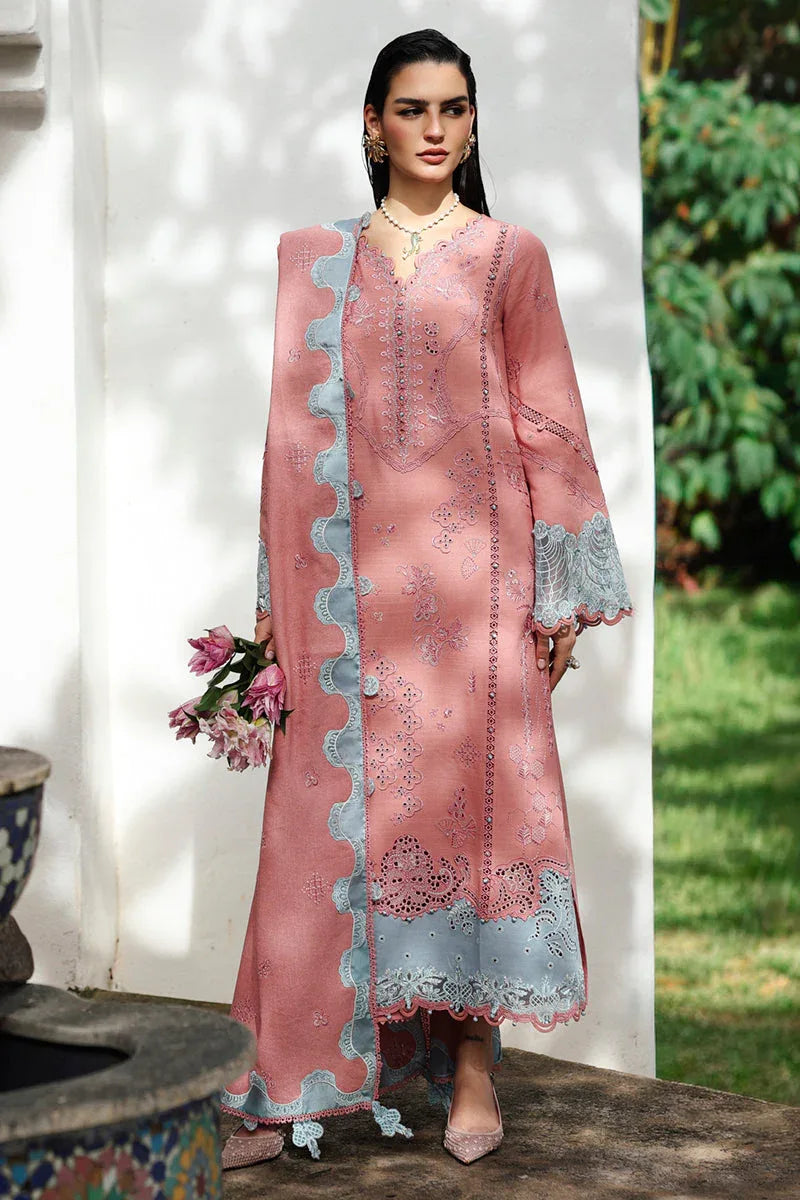 Qalamkar | Q Linen 25 | KL-10 FAYE - Rang-e-Khaas