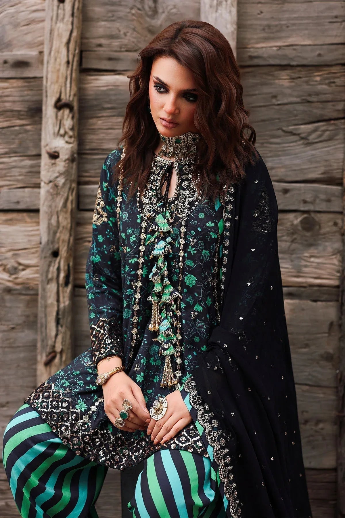 Charizma | Festive Pret | CMA-5-032 G - Rang-e-Khaas