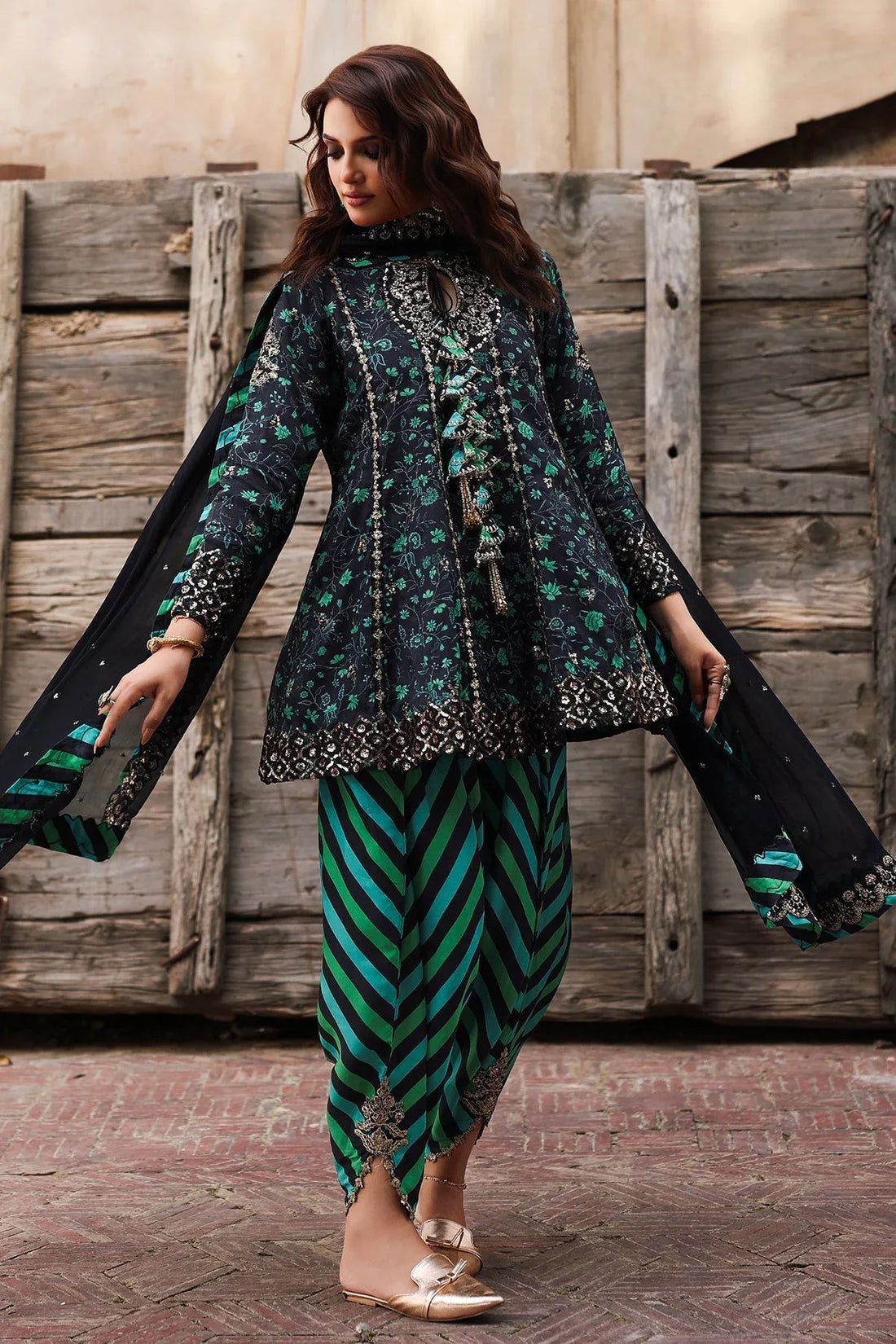 Charizma | Festive Pret | CMA-5-032 G - Rang-e-Khaas