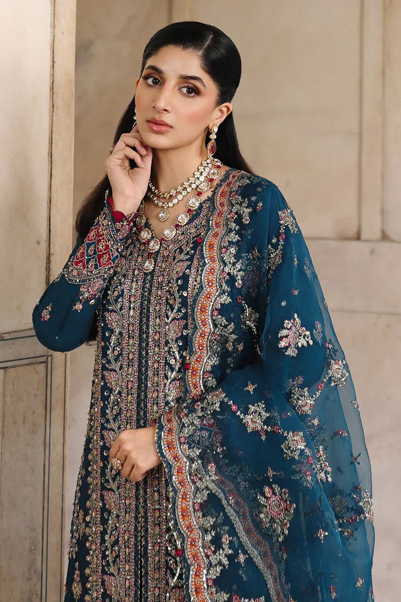 Qalamkar | Shadmaani Formals 25 | RH-02 NEELAM - Rang-e-Khaas