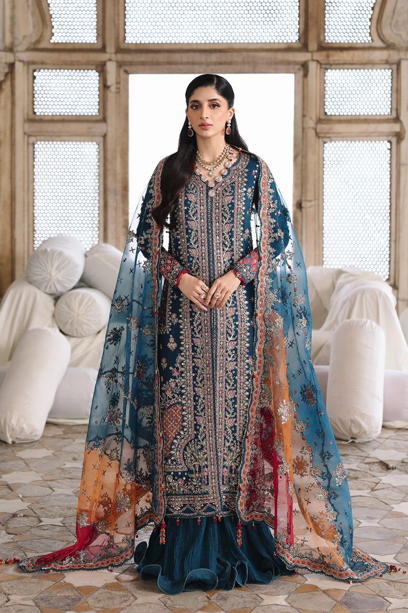 Qalamkar | Shadmaani Formals 25 | RH-02 NEELAM