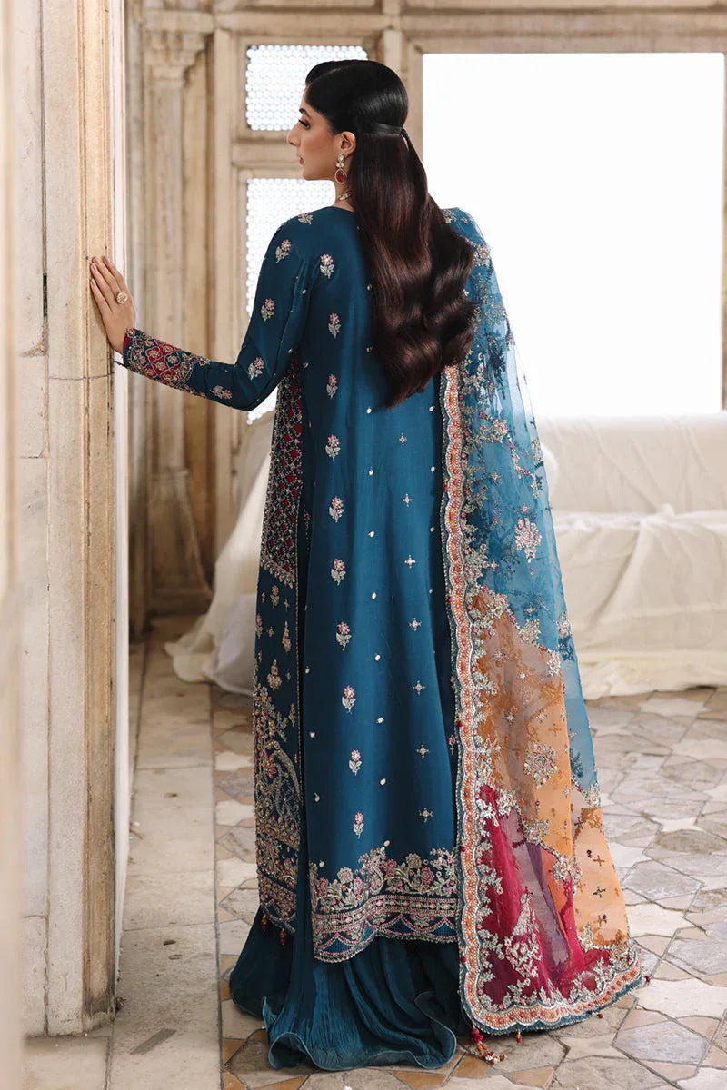 Qalamkar | Shadmaani Formals 25 | RH-02 NEELAM - Rang-e-Khaas