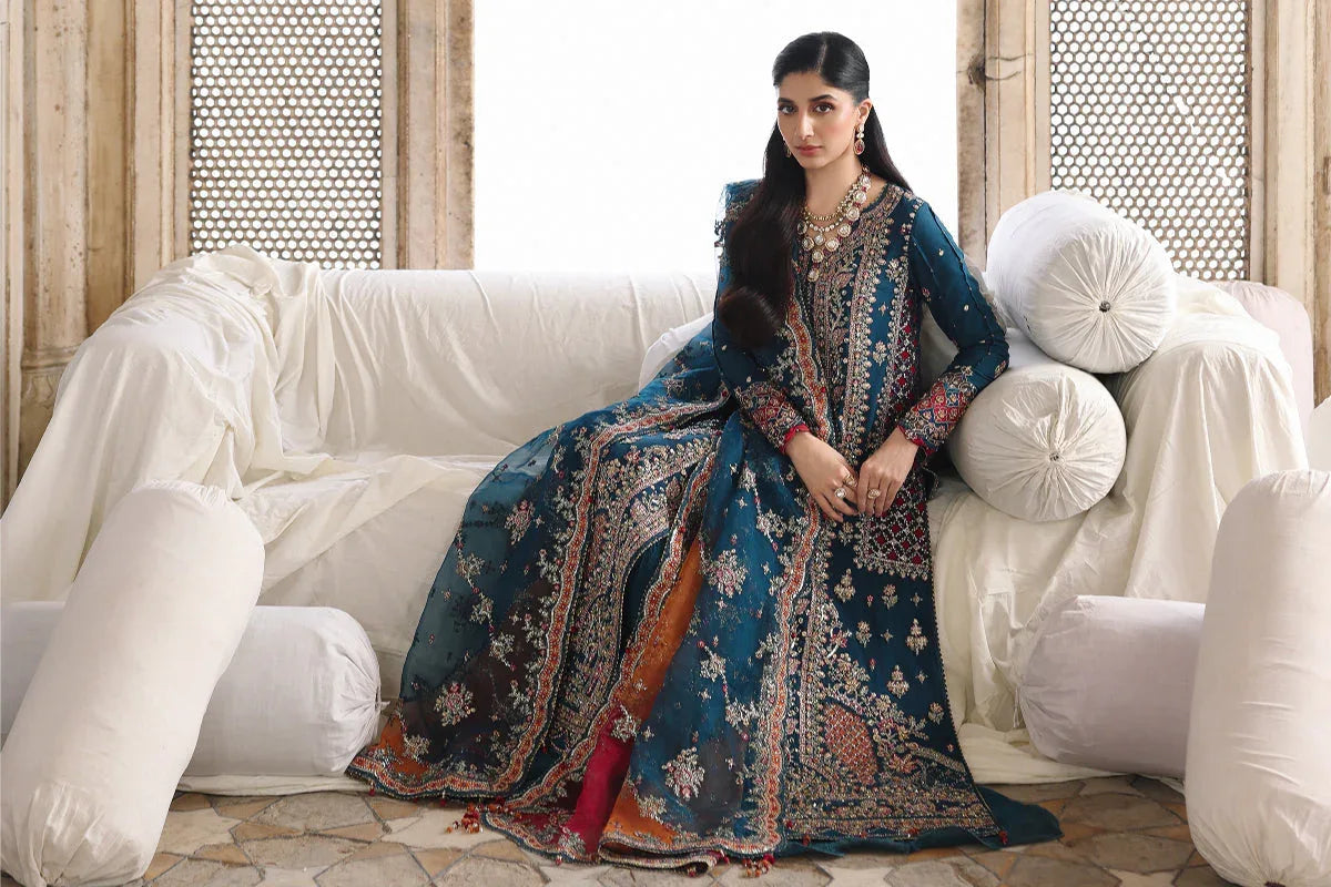 Qalamkar | Shadmaani Formals 25 | RH-02 NEELAM - Rang-e-Khaas