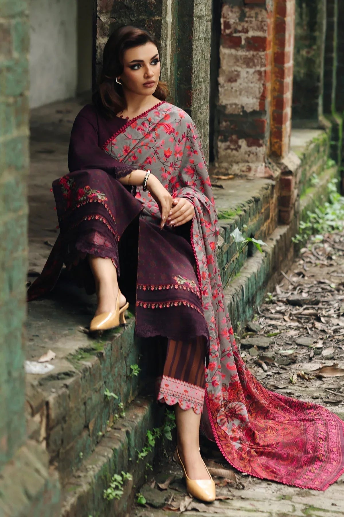 Charizma | Combination Winter 25 |  CCW6-17 - Rang-e-Khaas