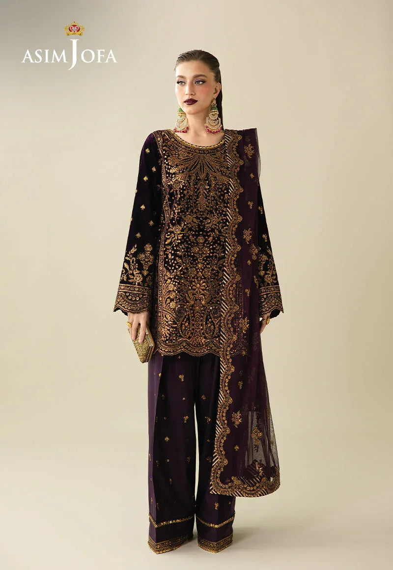Asim Jofa | Makhmal Velvet 25 | AJULM-02 - Rang-e-Khaas