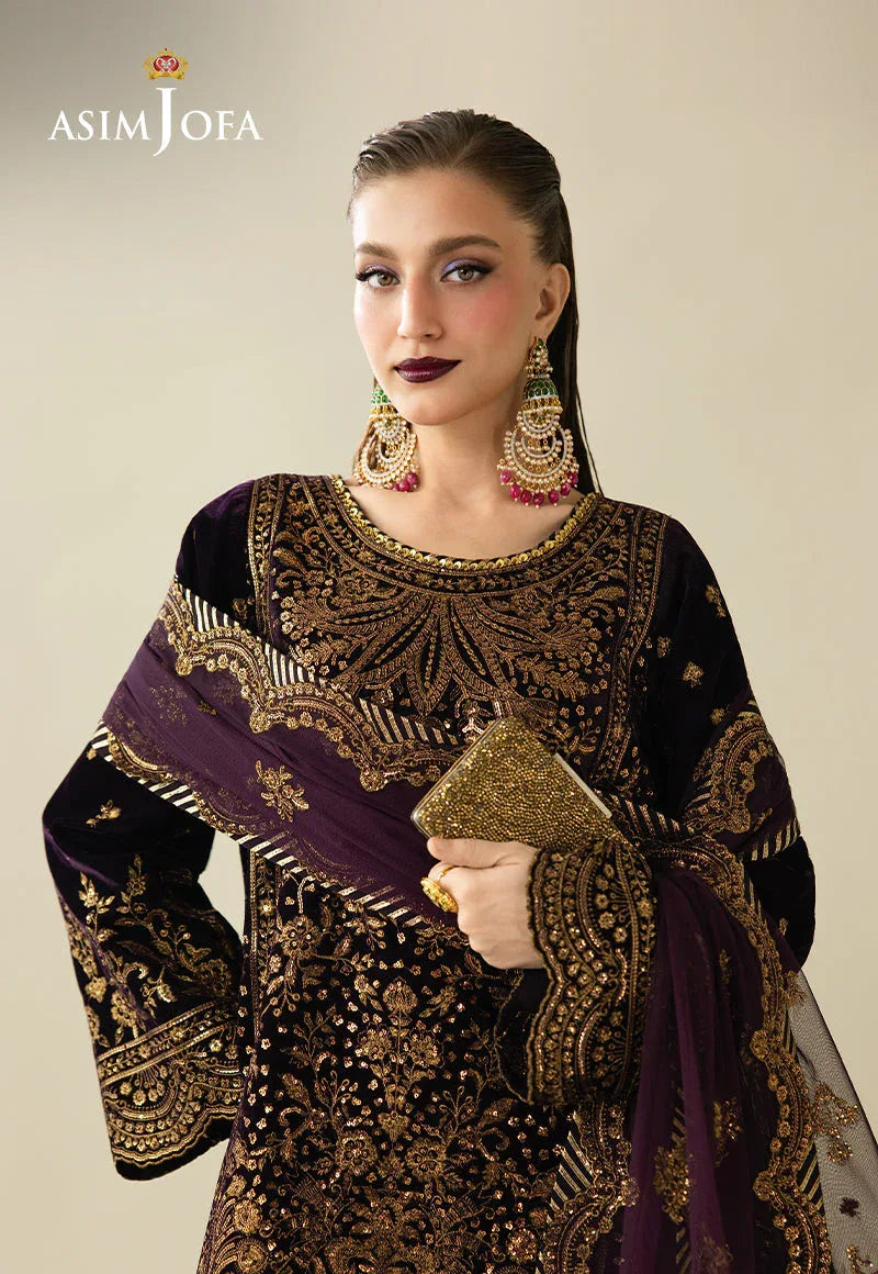 Asim Jofa | Makhmal Velvet 25 | AJULM-02 - Rang-e-Khaas