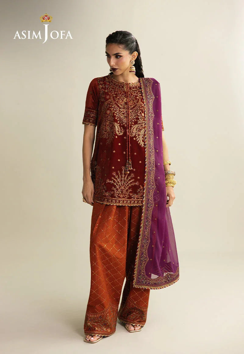 Asim Jofa | Makhmal Velvet 25 | AJULM-08 - Rang-e-Khaas