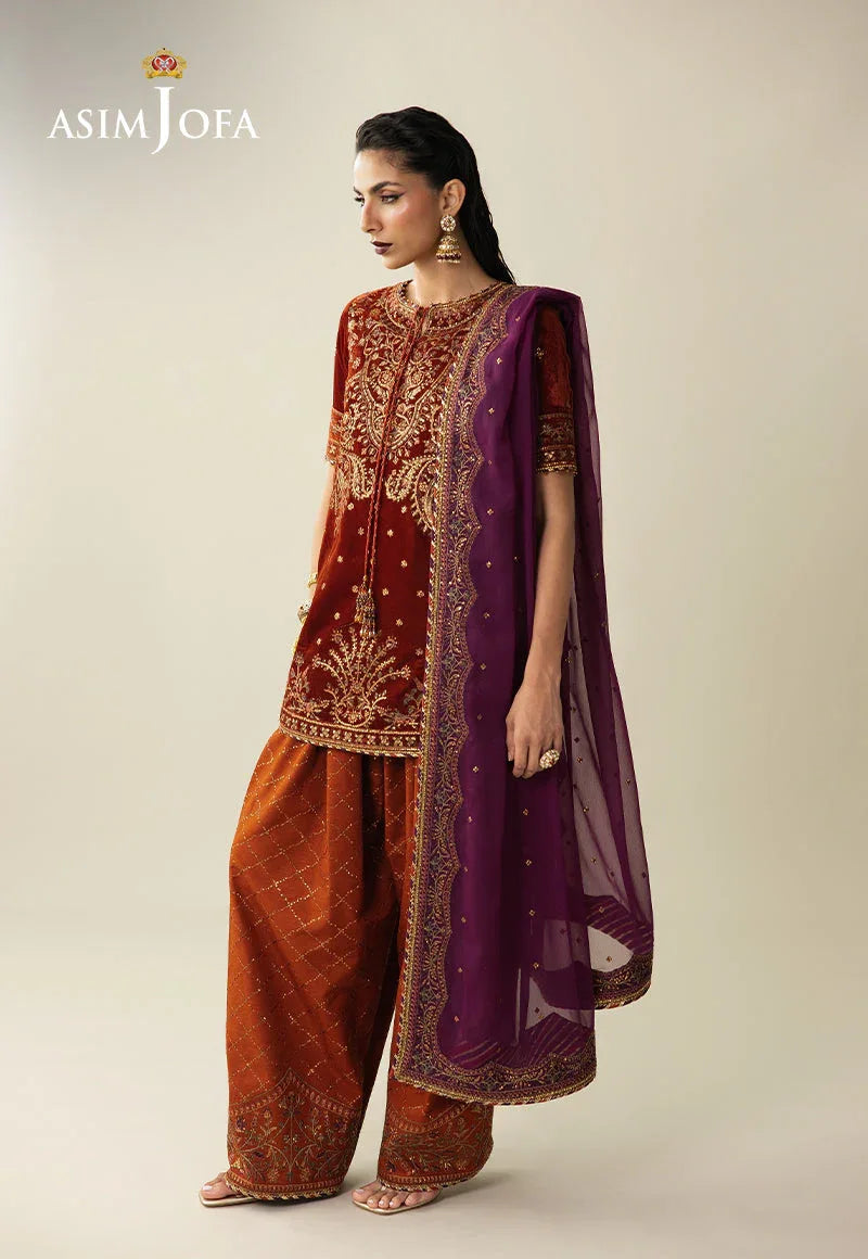 Asim Jofa | Makhmal Velvet 25 | AJULM-08 - Rang-e-Khaas