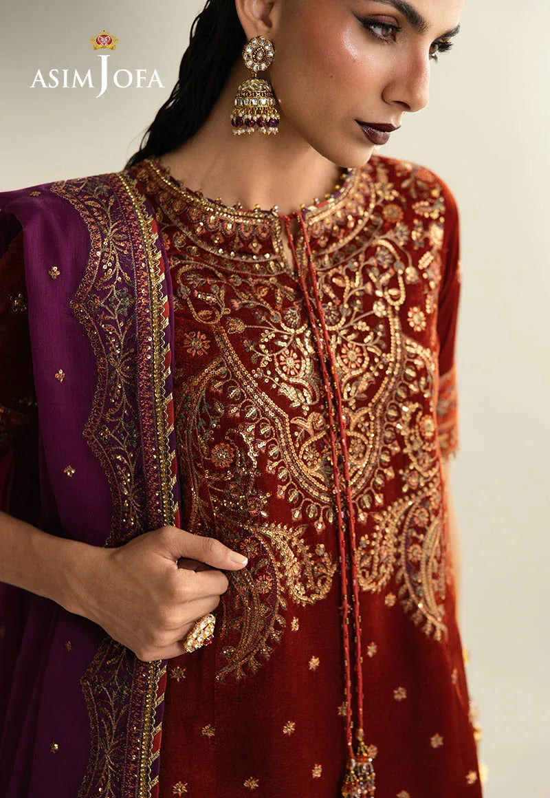 Asim Jofa | Makhmal Velvet 25 | AJULM-08 - Rang-e-Khaas