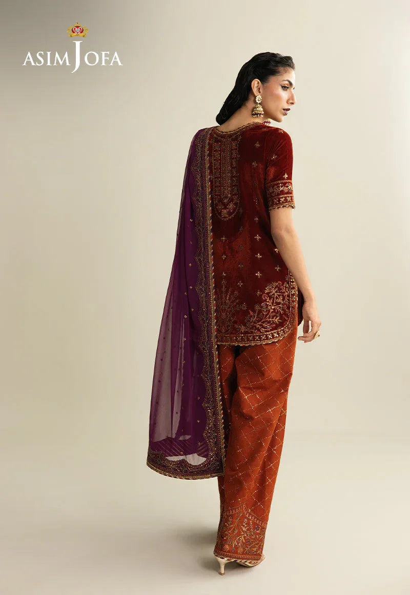 Asim Jofa | Makhmal Velvet 25 | AJULM-08 - Rang-e-Khaas