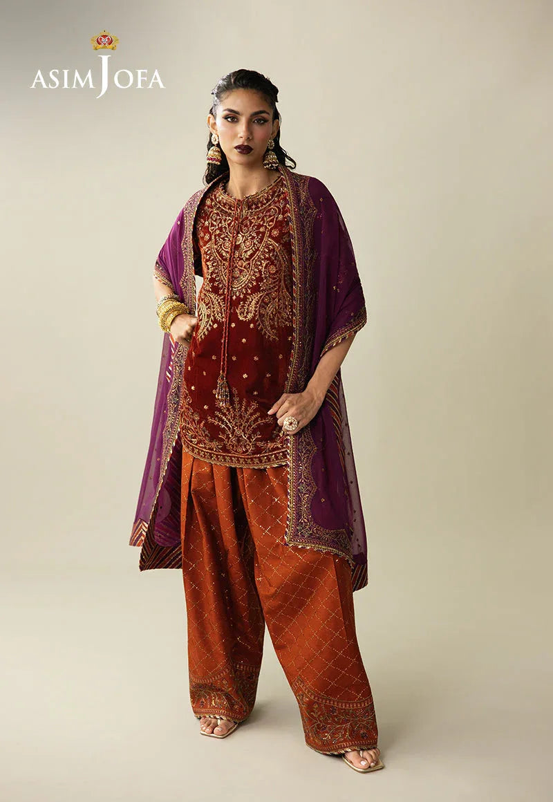 Asim Jofa | Makhmal Velvet 25 | AJULM-08 - Rang-e-Khaas
