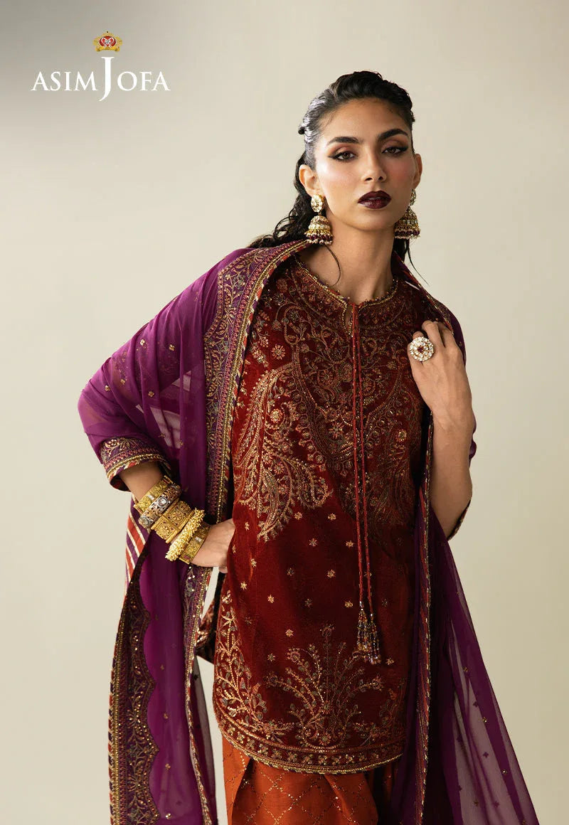 Asim Jofa | Makhmal Velvet 25 | AJULM-08 - Rang-e-Khaas
