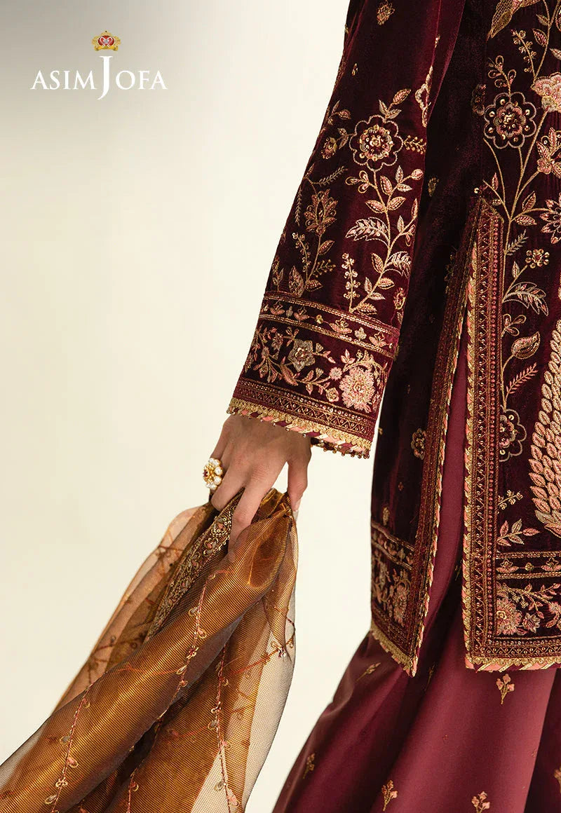 Asim Jofa | Makhmal Velvet 25 | AJULM-07 - Rang-e-Khaas
