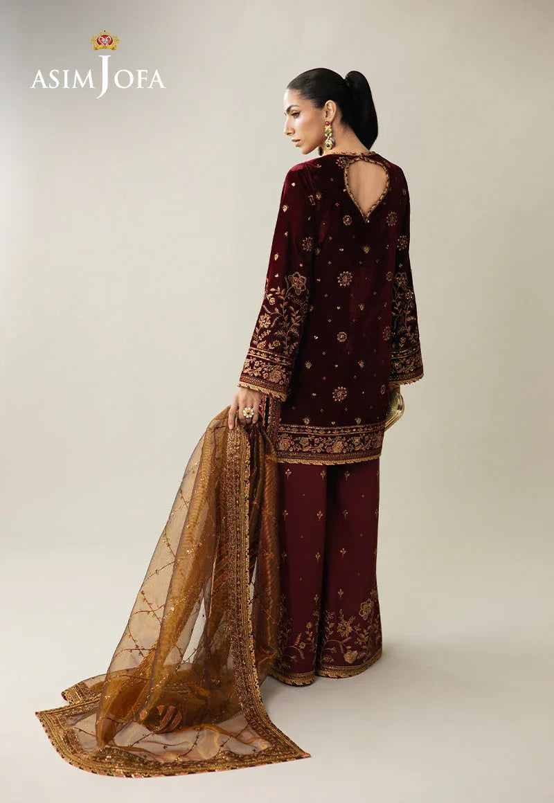 Asim Jofa | Makhmal Velvet 25 | AJULM-07 - Rang-e-Khaas