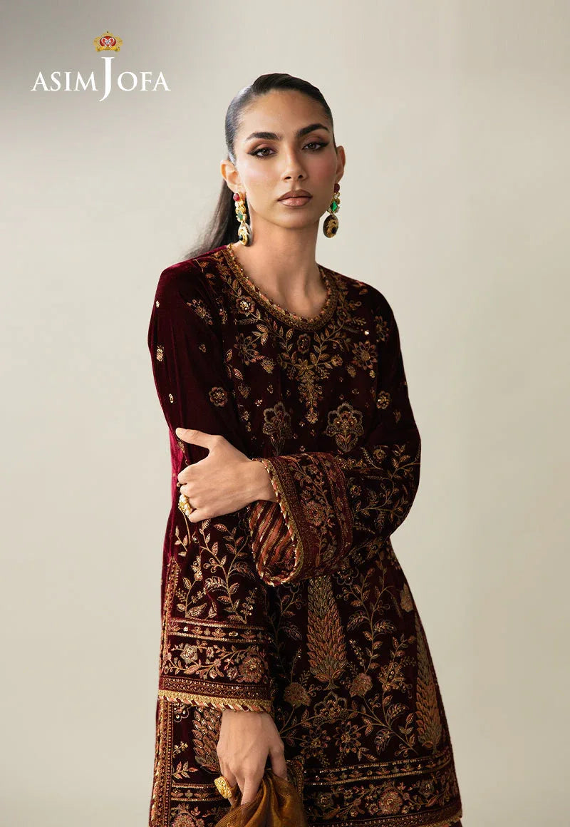 Asim Jofa | Makhmal Velvet 25 | AJULM-07 - Rang-e-Khaas
