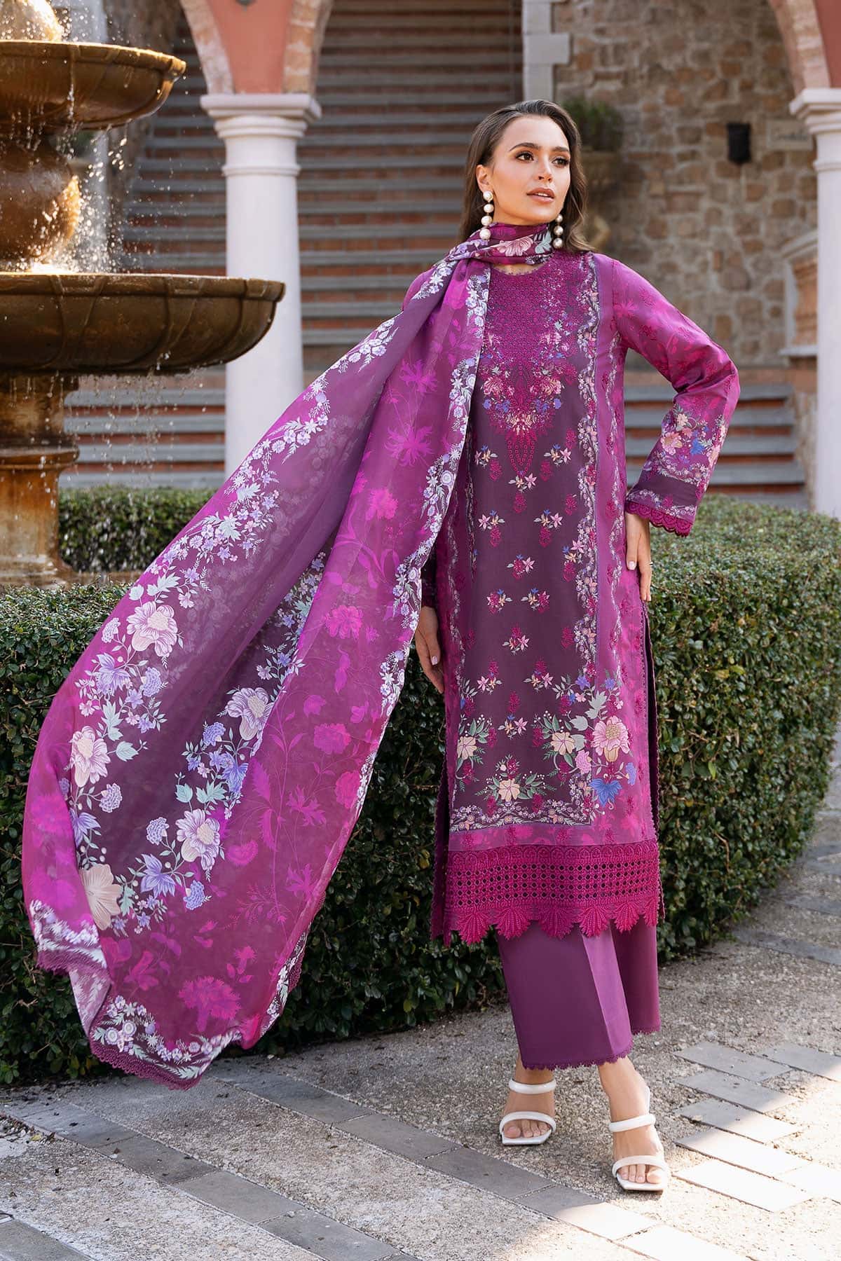 Afrozeh | Damask The Holiday Edit 25 | Eden B - Rang-e-Khaas