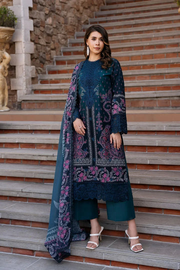 Afrozeh | Damask The Holiday Edit '25 - Lawn | Azrina B - Rang-e-Khaas