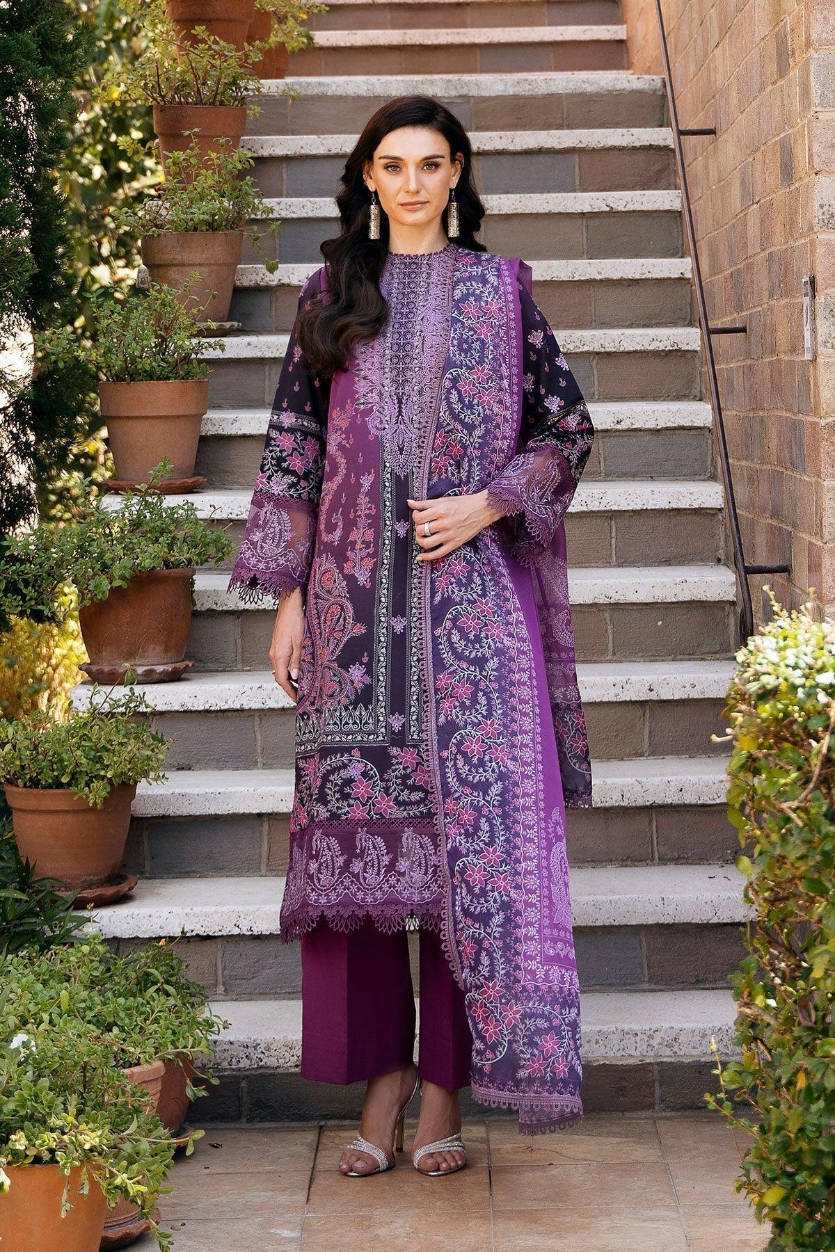 Afrozeh | Damask The Holiday Edit '25 - Lawn | Azrina A - Rang-e-Khaas
